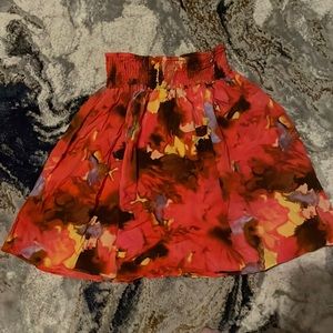 New York & Company Orange Cotton Skirt 5/$18 Sale
